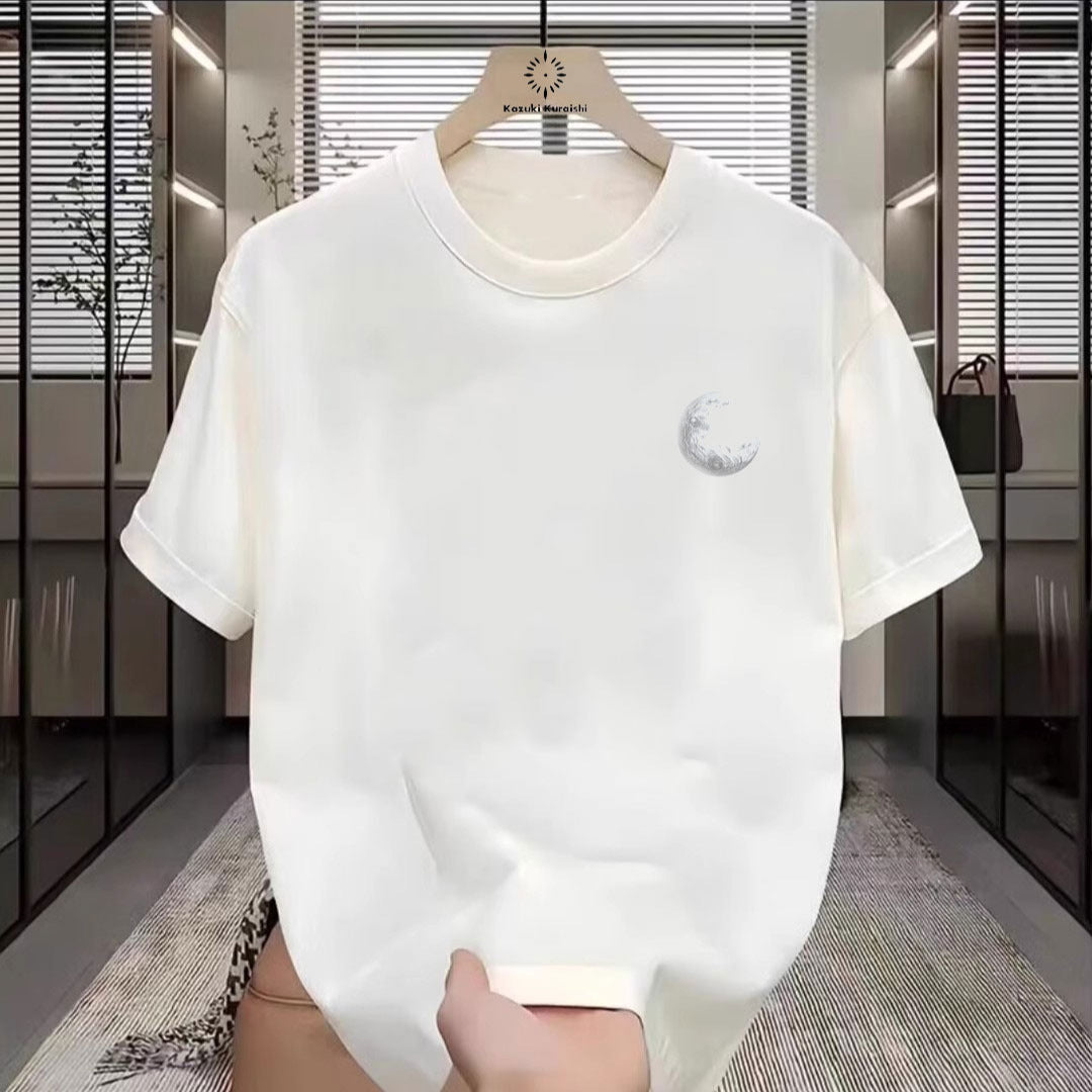 American-style cool and stylish pure cotton heavyweight short-sleeved T-shirt, suitable for young men and women, summer, trendy streetwear, loose fit, versatile top.